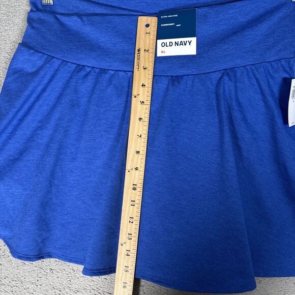 NWT Old Navy Tennis Skirt Women’s XL Cloudcomfy Extra High Rise Electric Blue - Picture 7 of 12